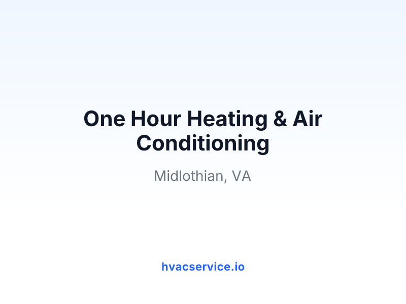 One Hour Heating & Air Conditioning