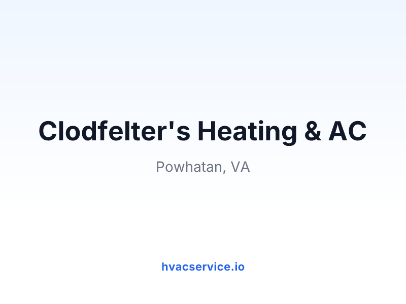Clodfelter's Heating & AC