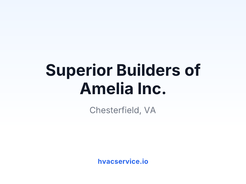 Superior Builders of Amelia Inc.