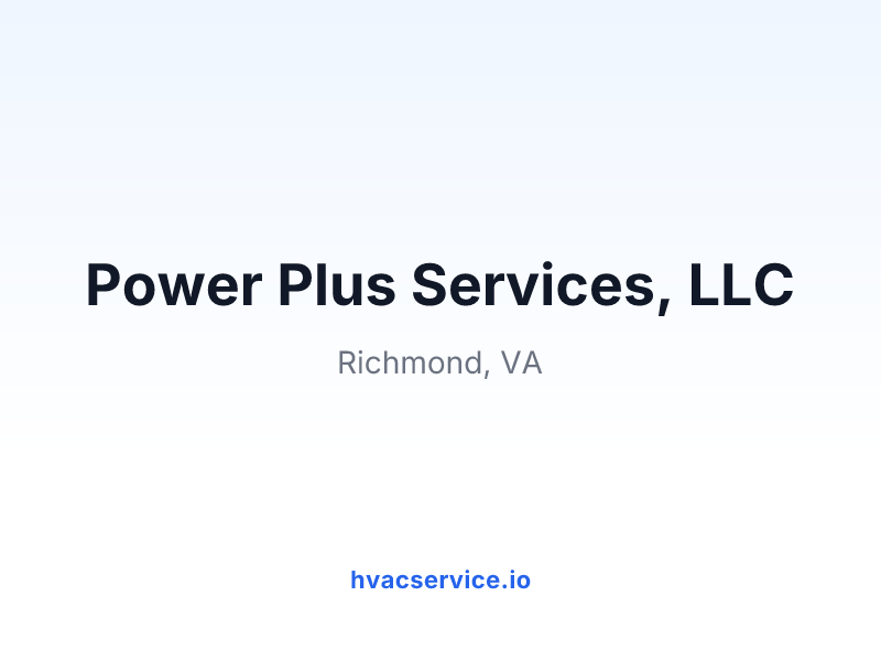Power Plus Services, LLC