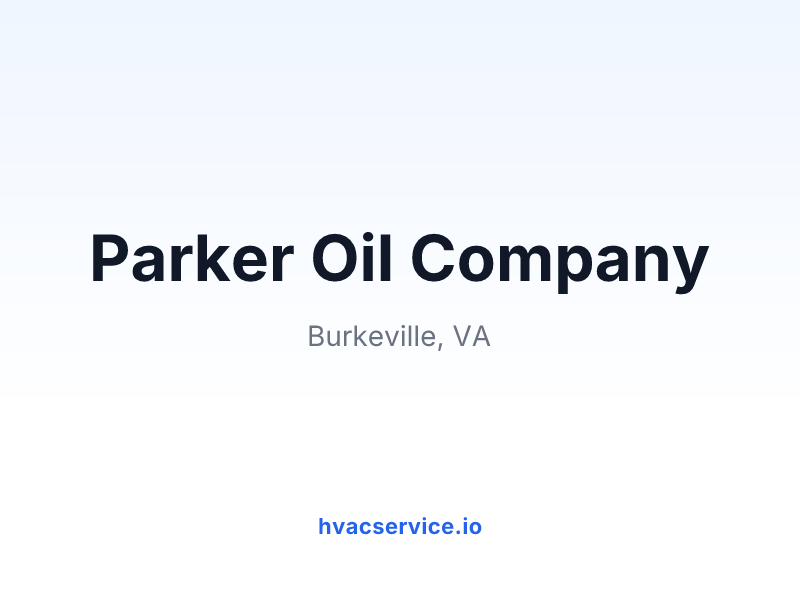 Parker Oil Company