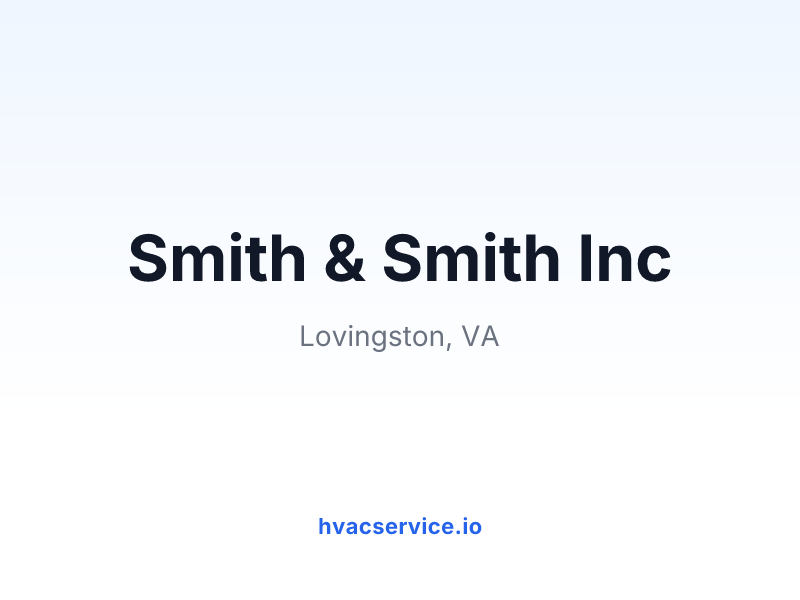 Smith & Smith Inc