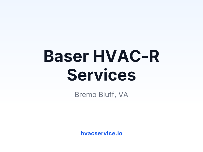 Baser HVAC-R Services
