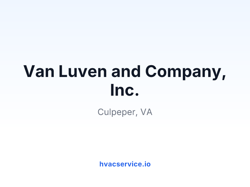 Van Luven and Company, Inc.