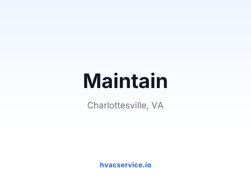 Maintain