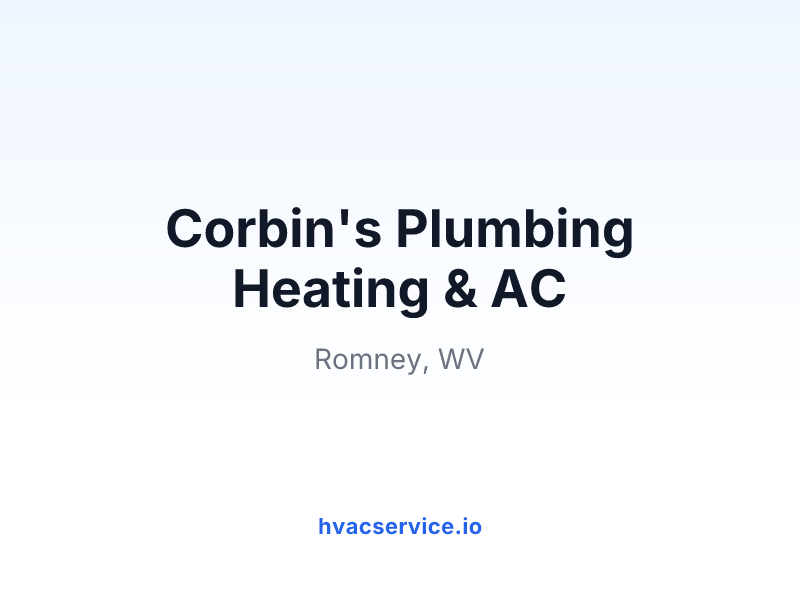 Corbin's Plumbing Heating & AC