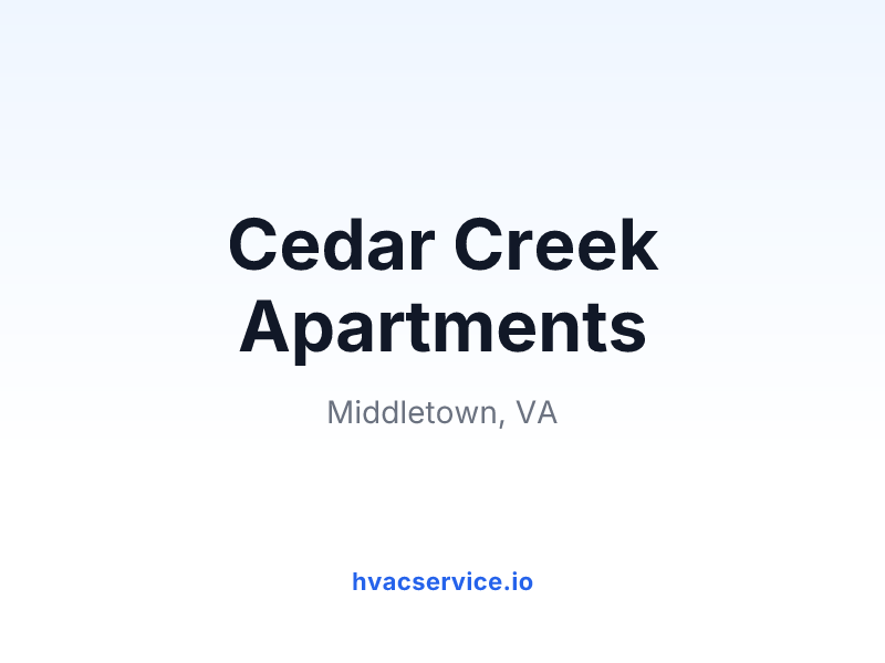 Cedar Creek Apartments