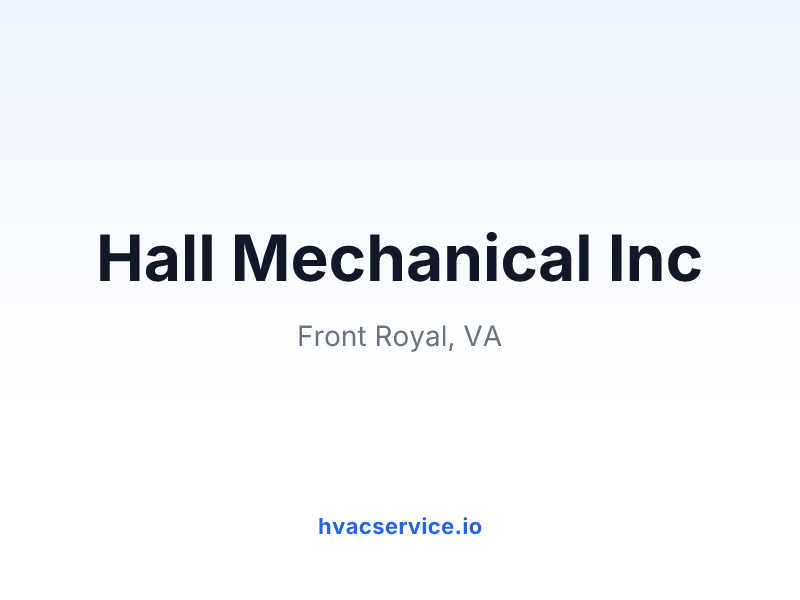 Hall Mechanical Inc