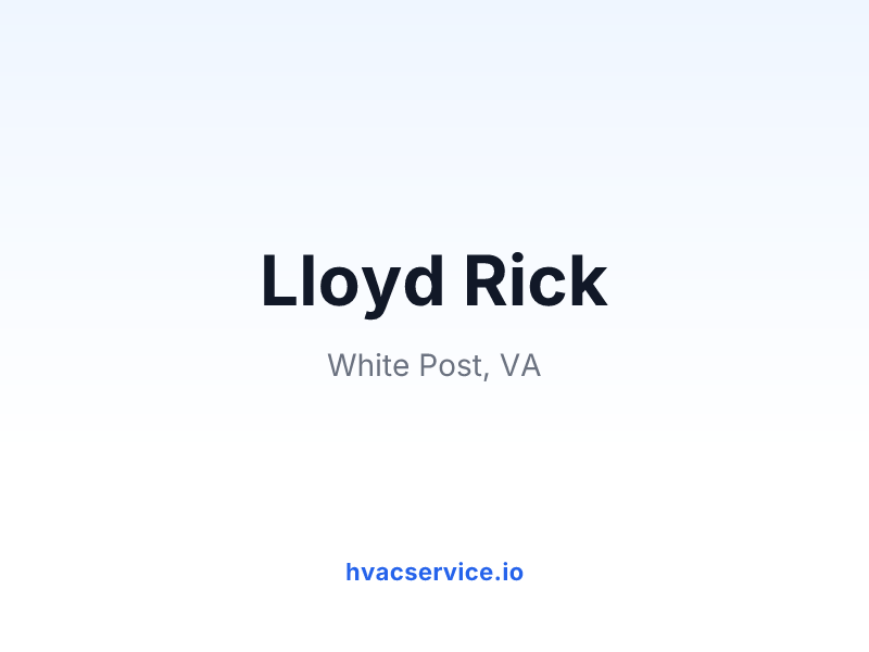 Lloyd Rick