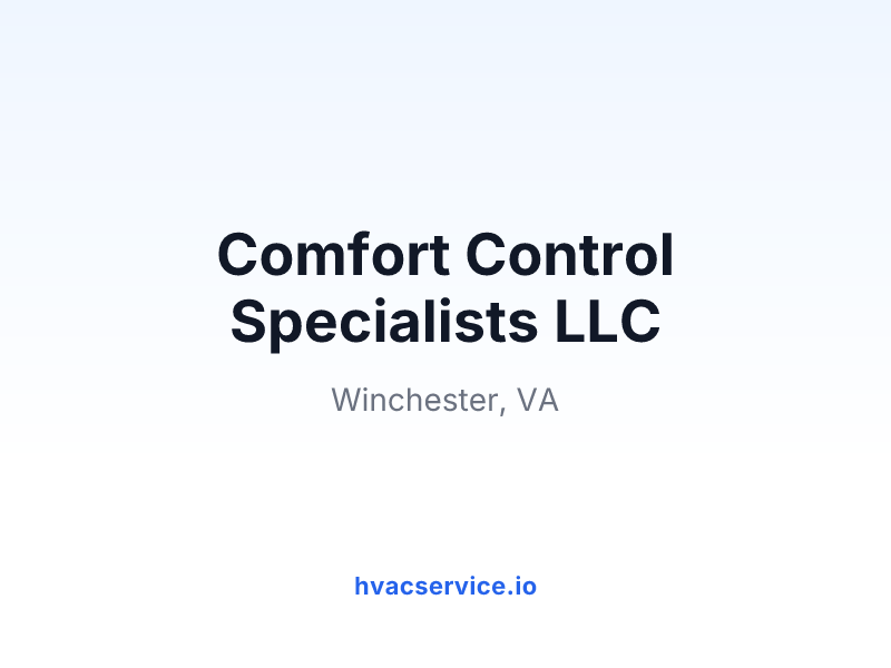 Comfort Control Specialists LLC