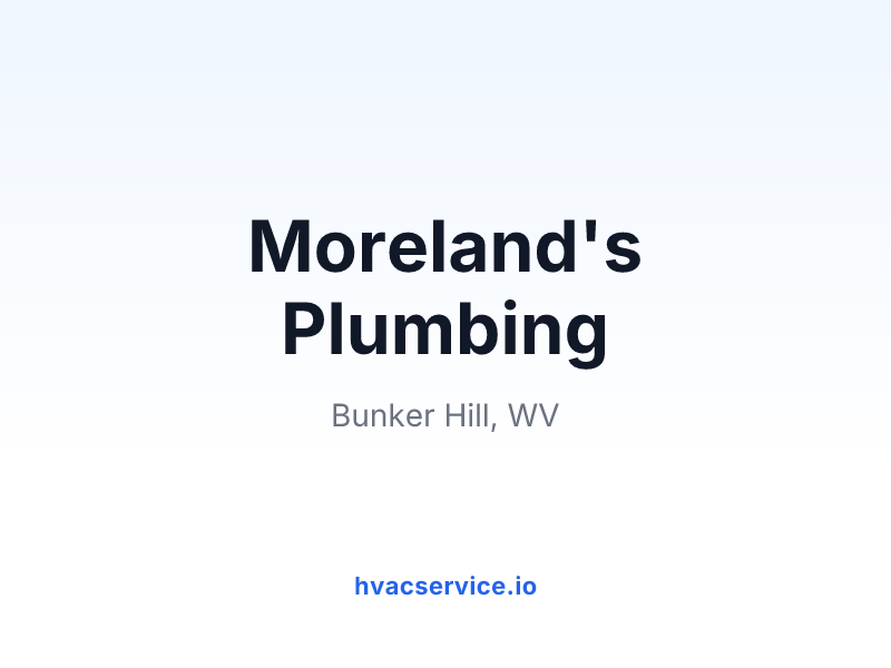 Moreland's Plumbing