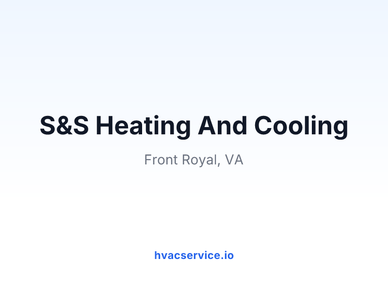 S&S Heating And Cooling