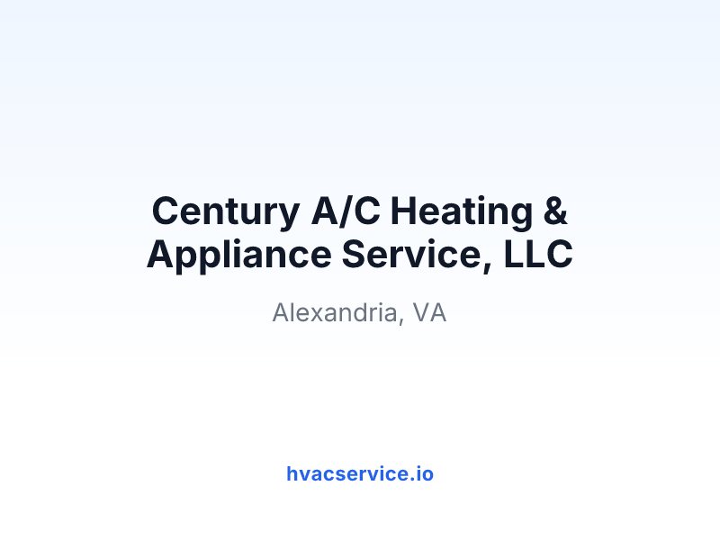 Century A/C Heating & Appliance Service, LLC