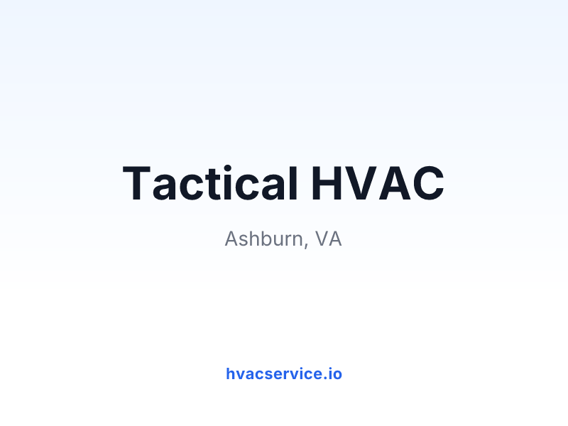 Tactical HVAC