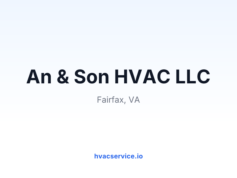 An & Son HVAC LLC