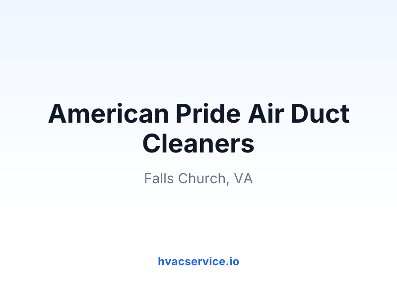 American Pride Air Duct Cleaners