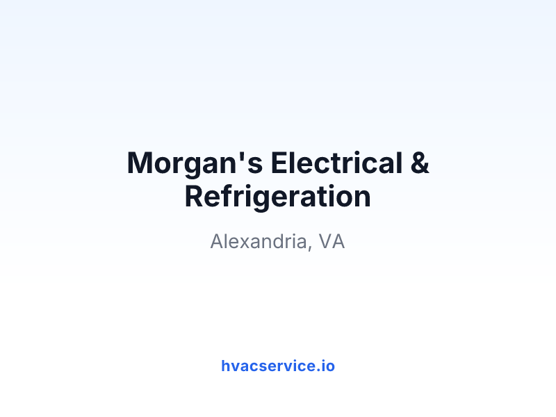 Morgan's Electrical & Refrigeration