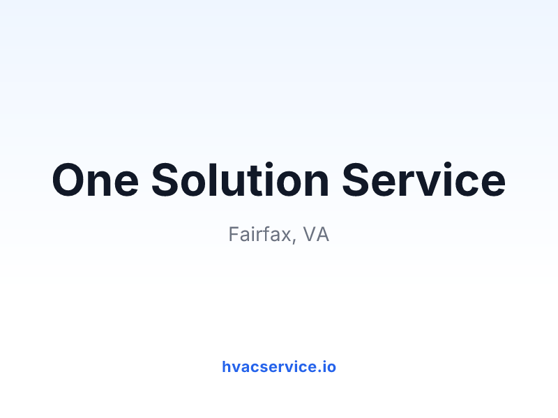 One Solution Service
