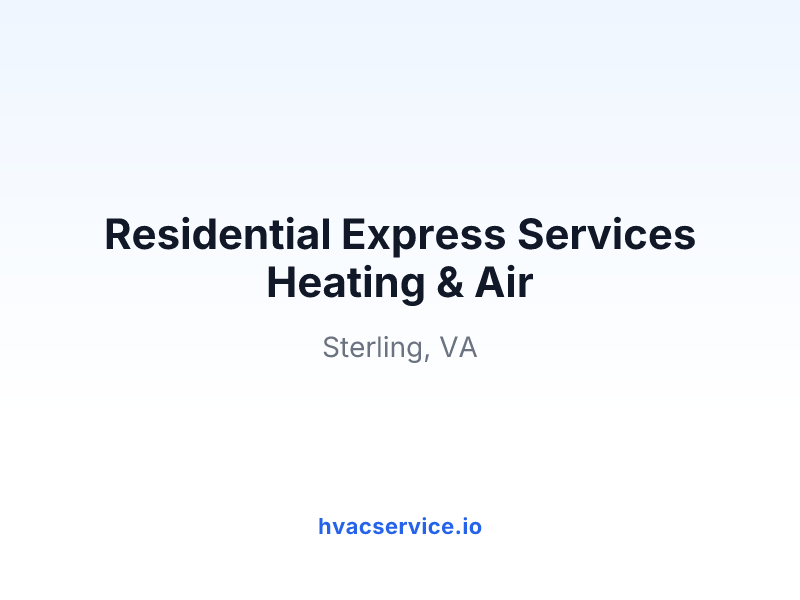 Residential Express Services Heating & Air