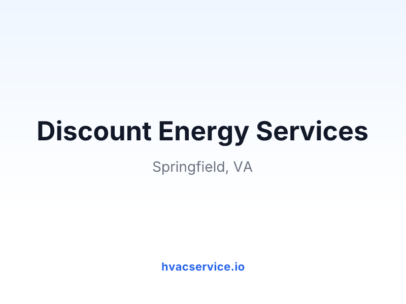 Discount Energy Services