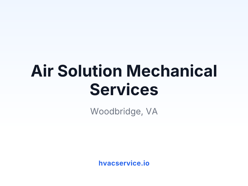 Air Solution Mechanical Services