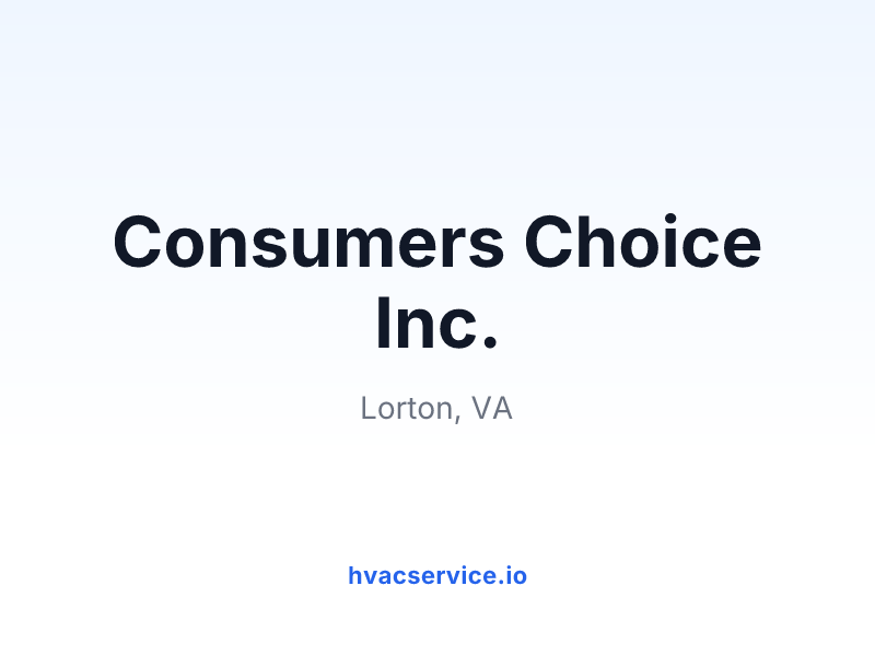 Consumers Choice Inc.