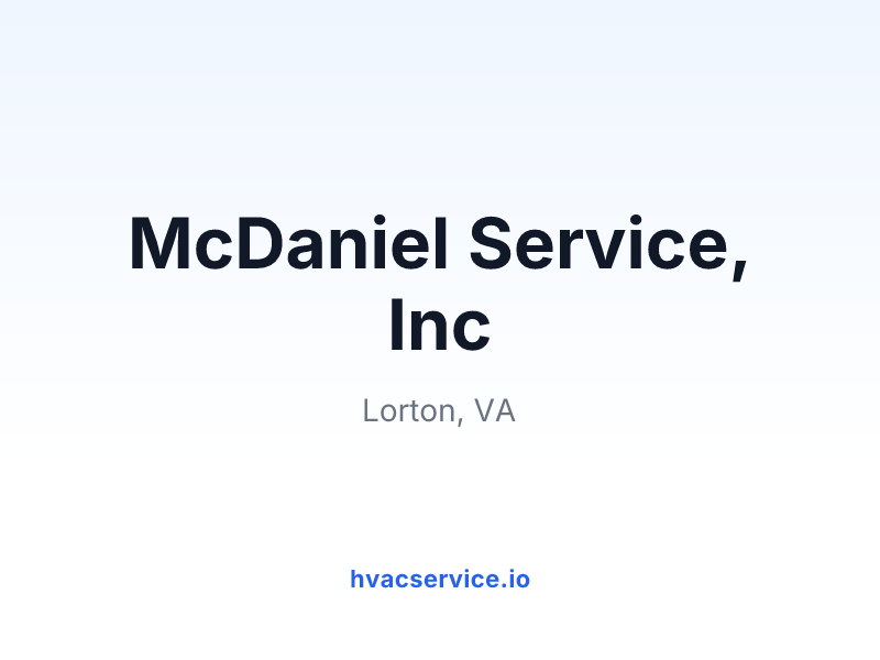 McDaniel Service, Inc