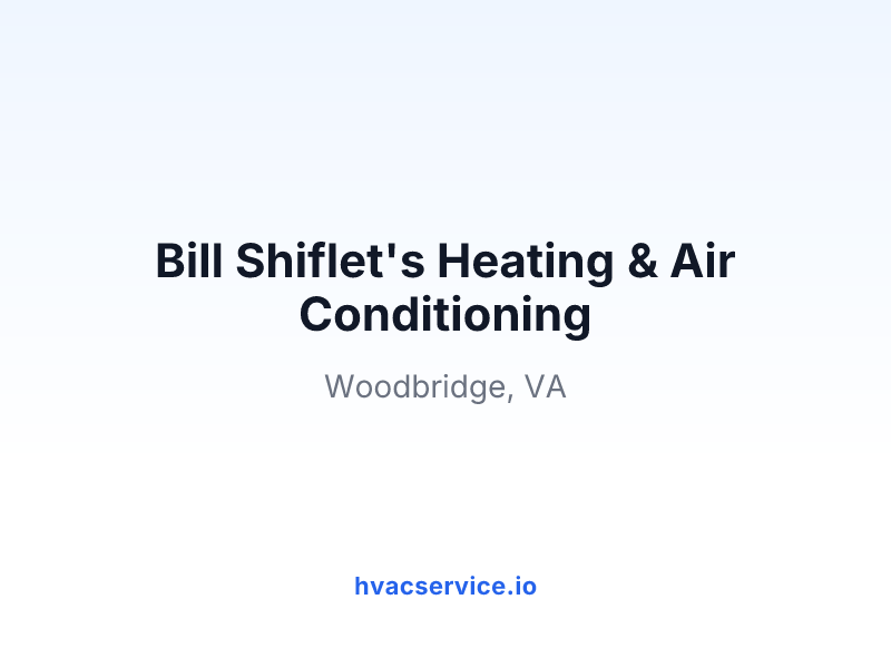 Bill Shiflet's Heating & Air Conditioning