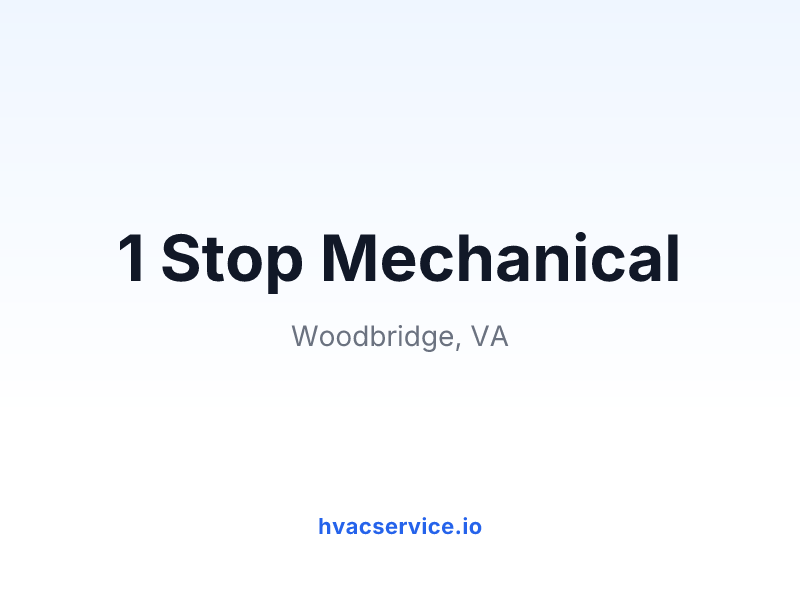 1 Stop Mechanical