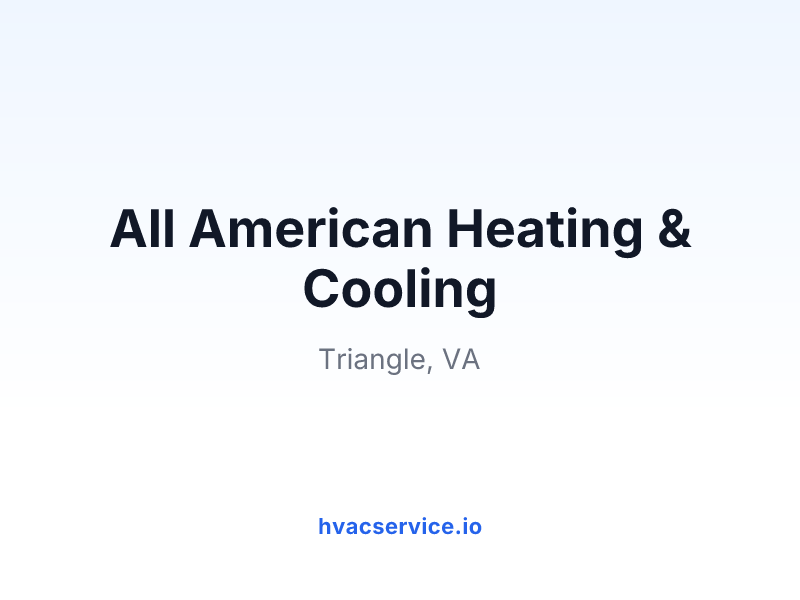 All American Heating & Cooling