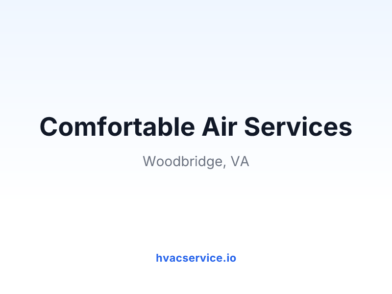 Comfortable Air Services