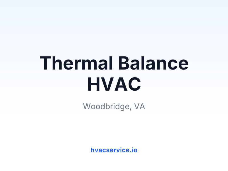 Thermal Balance HVAC