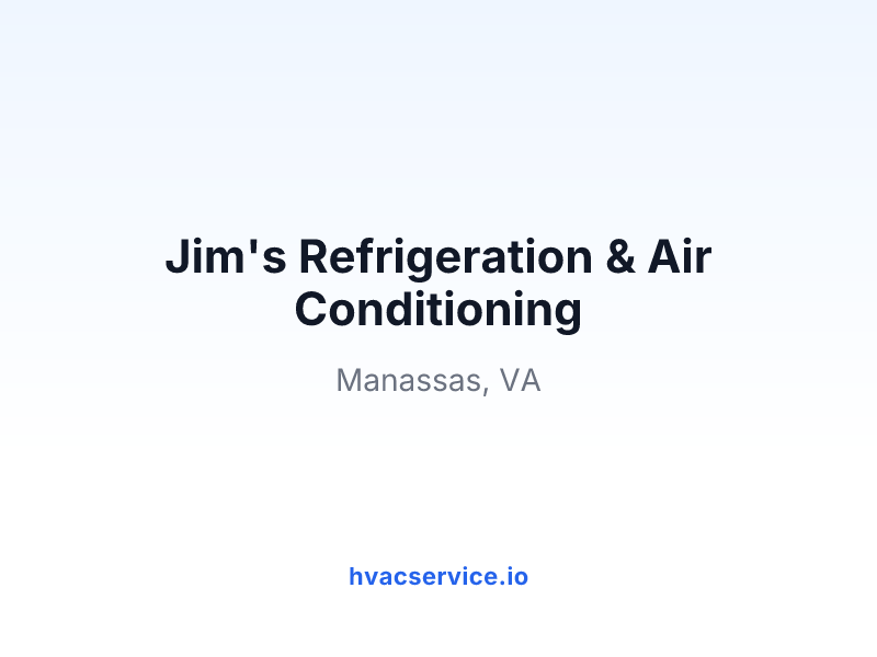 Jim's Refrigeration & Air Conditioning