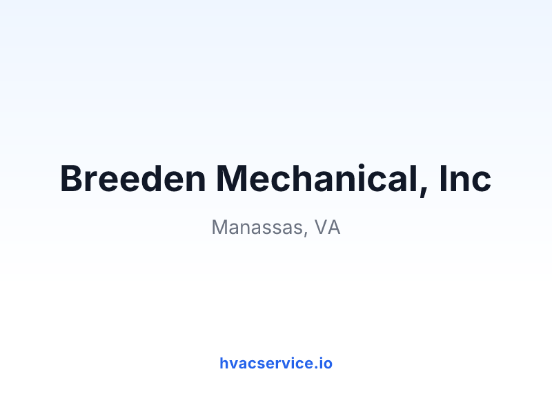 Breeden Mechanical, Inc