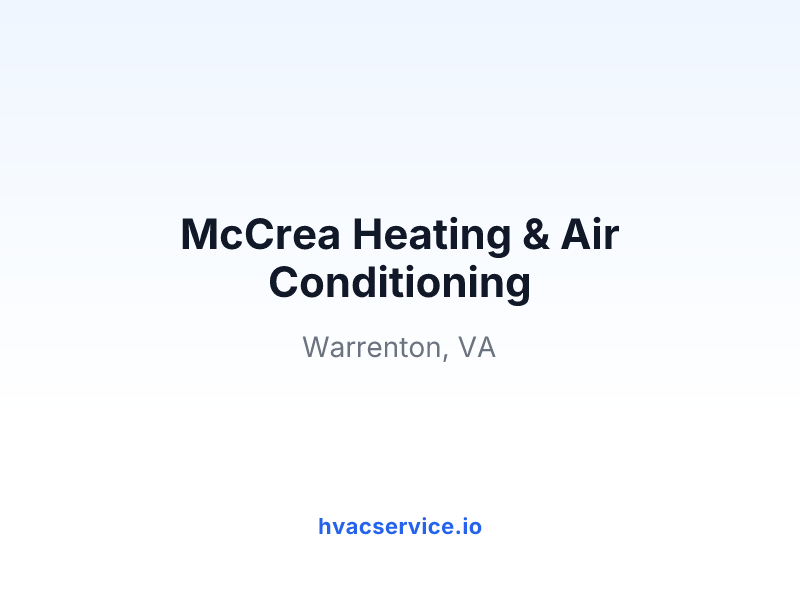McCrea Heating & Air Conditioning