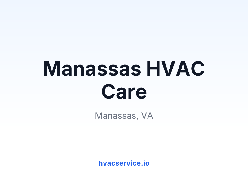Manassas HVAC Care