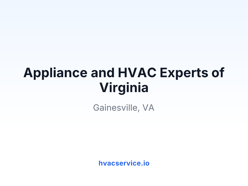 Appliance and HVAC Experts of Virginia