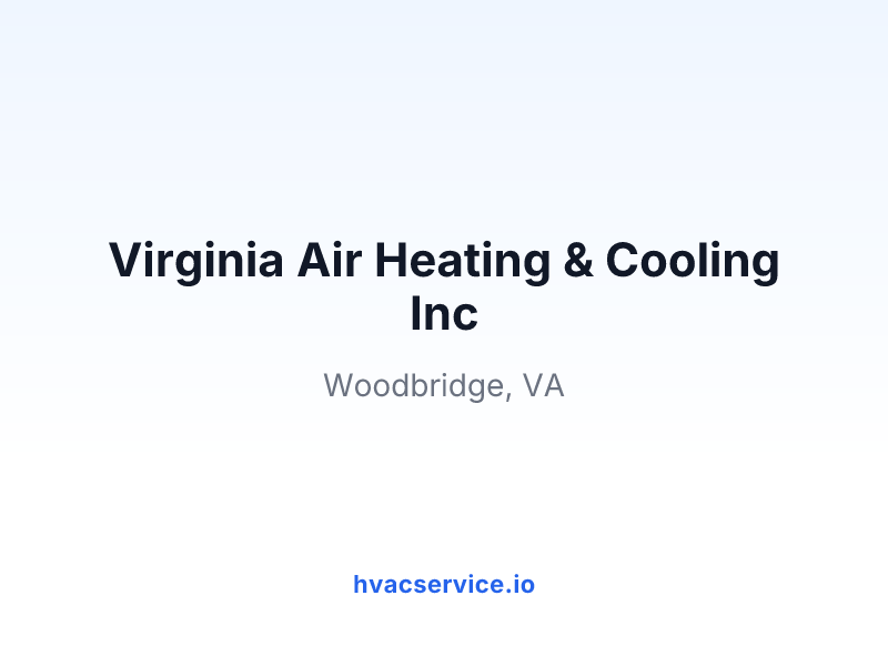 Virginia Air Heating & Cooling Inc
