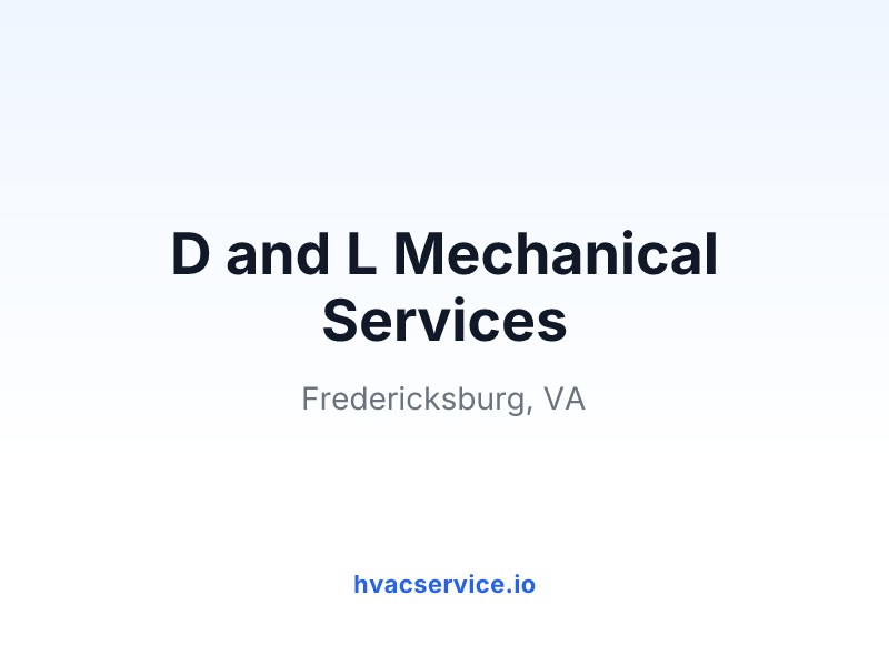 D and L Mechanical Services