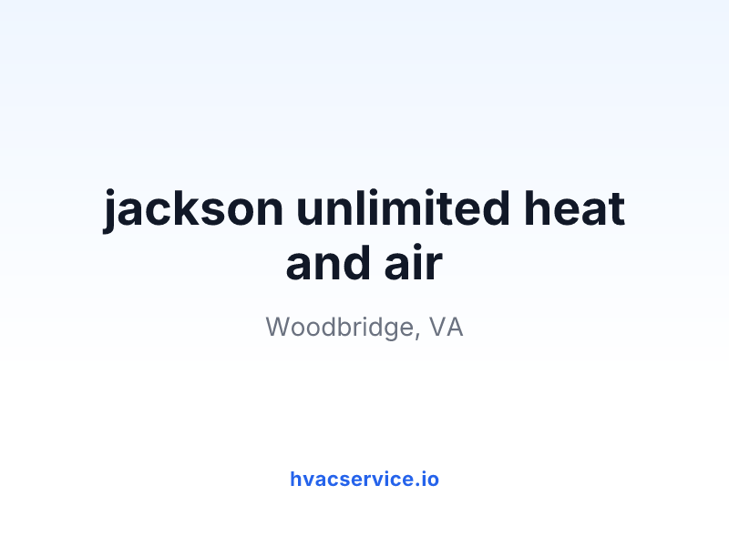 jackson unlimited heat and air