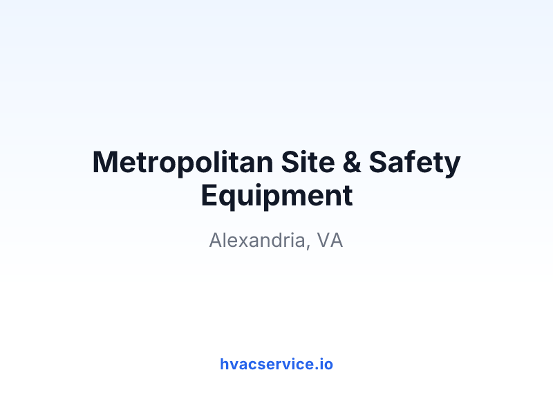 Metropolitan Site & Safety Equipment