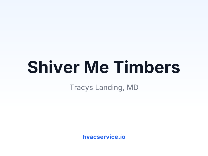 Shiver Me Timbers