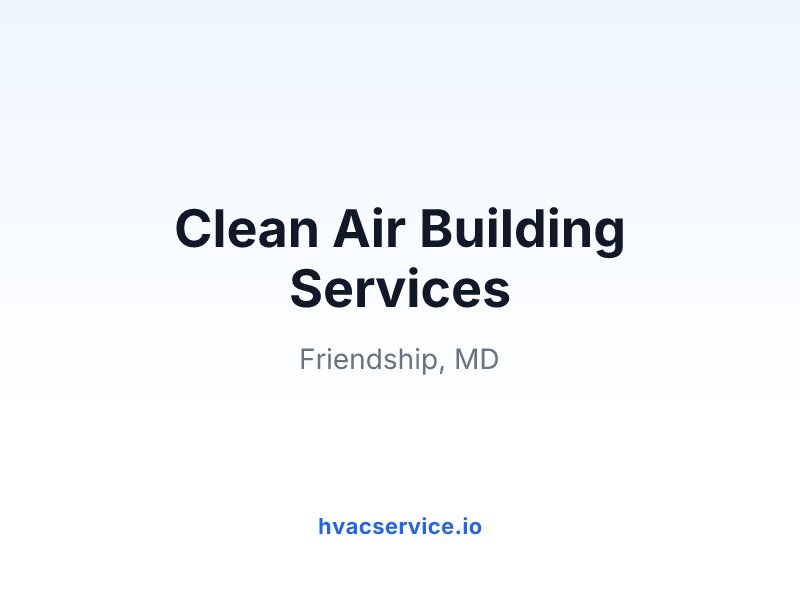 Clean Air Building Services