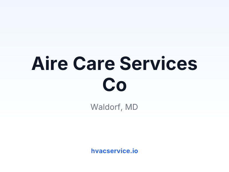 Aire Care Services Co