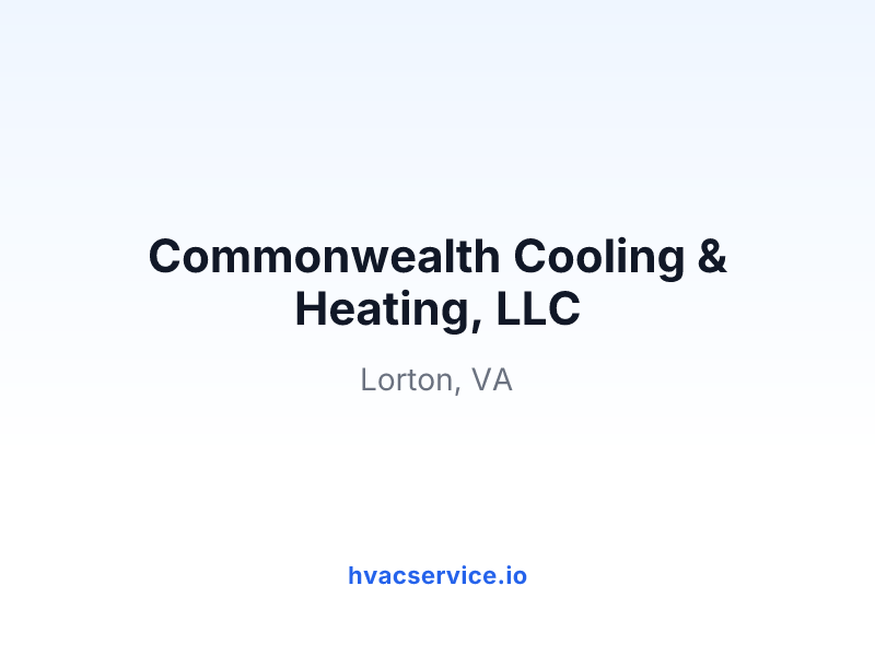Commonwealth Cooling & Heating, LLC