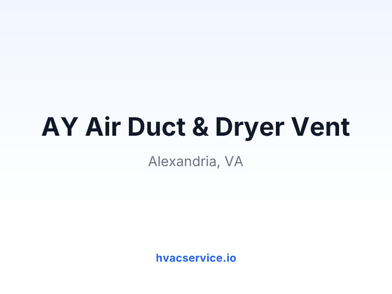 AY Air Duct & Dryer Vent
