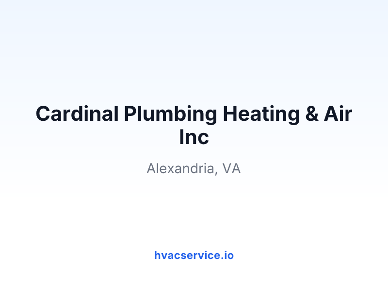Cardinal Plumbing Heating & Air Inc