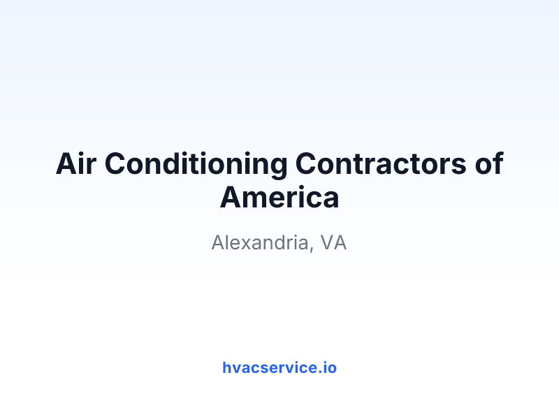 Air Conditioning Contractors of America