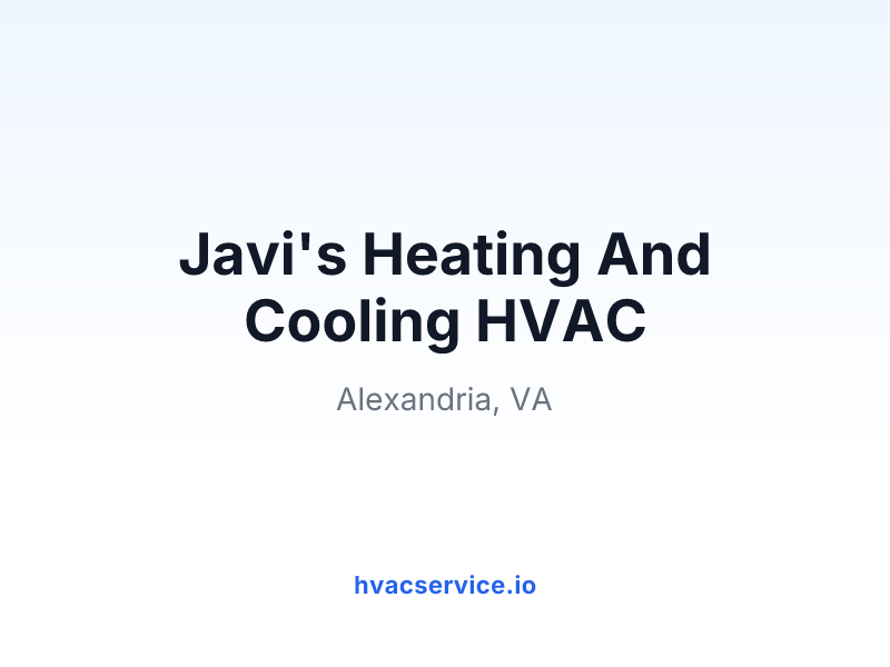 Javi's Heating And Cooling HVAC