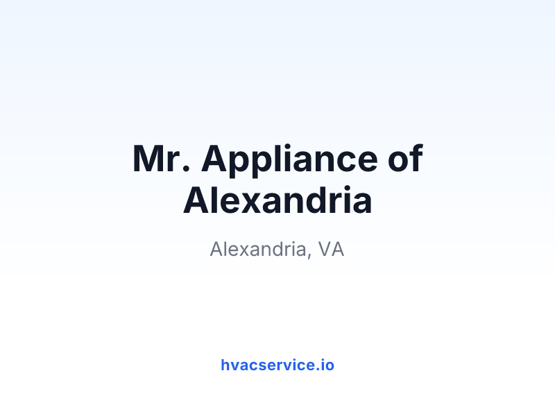 Mr. Appliance of Alexandria